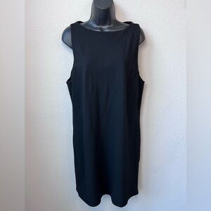 Banana Republic Wool Elegant Black Sleeveless Dress Size Large Tall